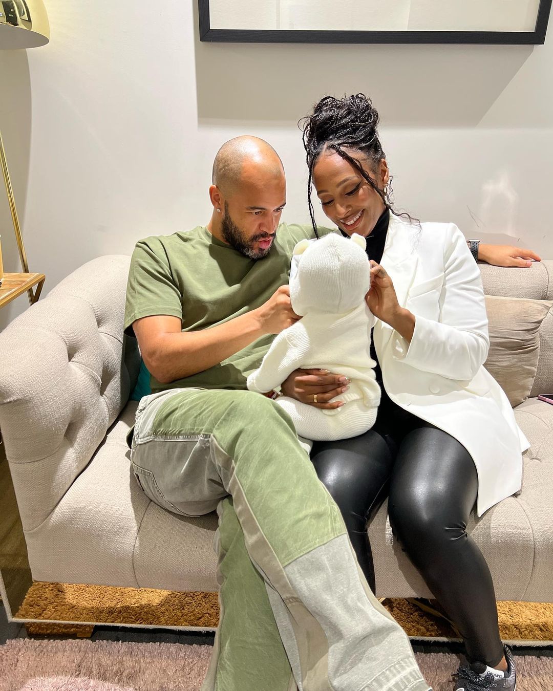 Alexandra Burke and Darren Randolph share first snap with their