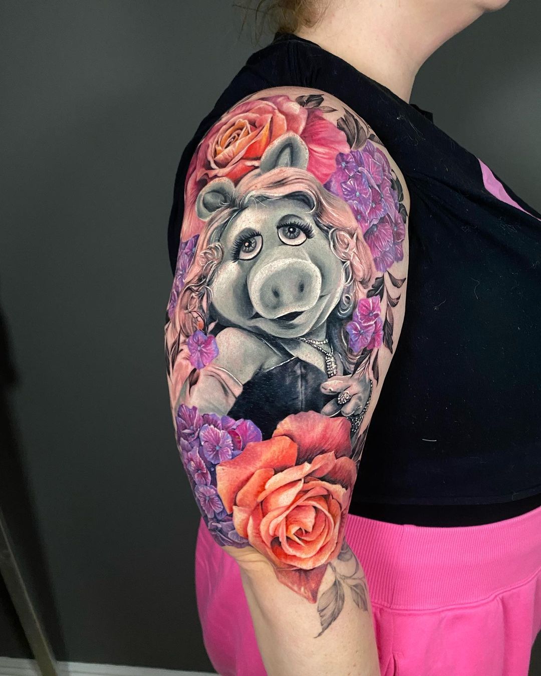 miss piggy by Elize Nazelie Casarjian TattooNOW