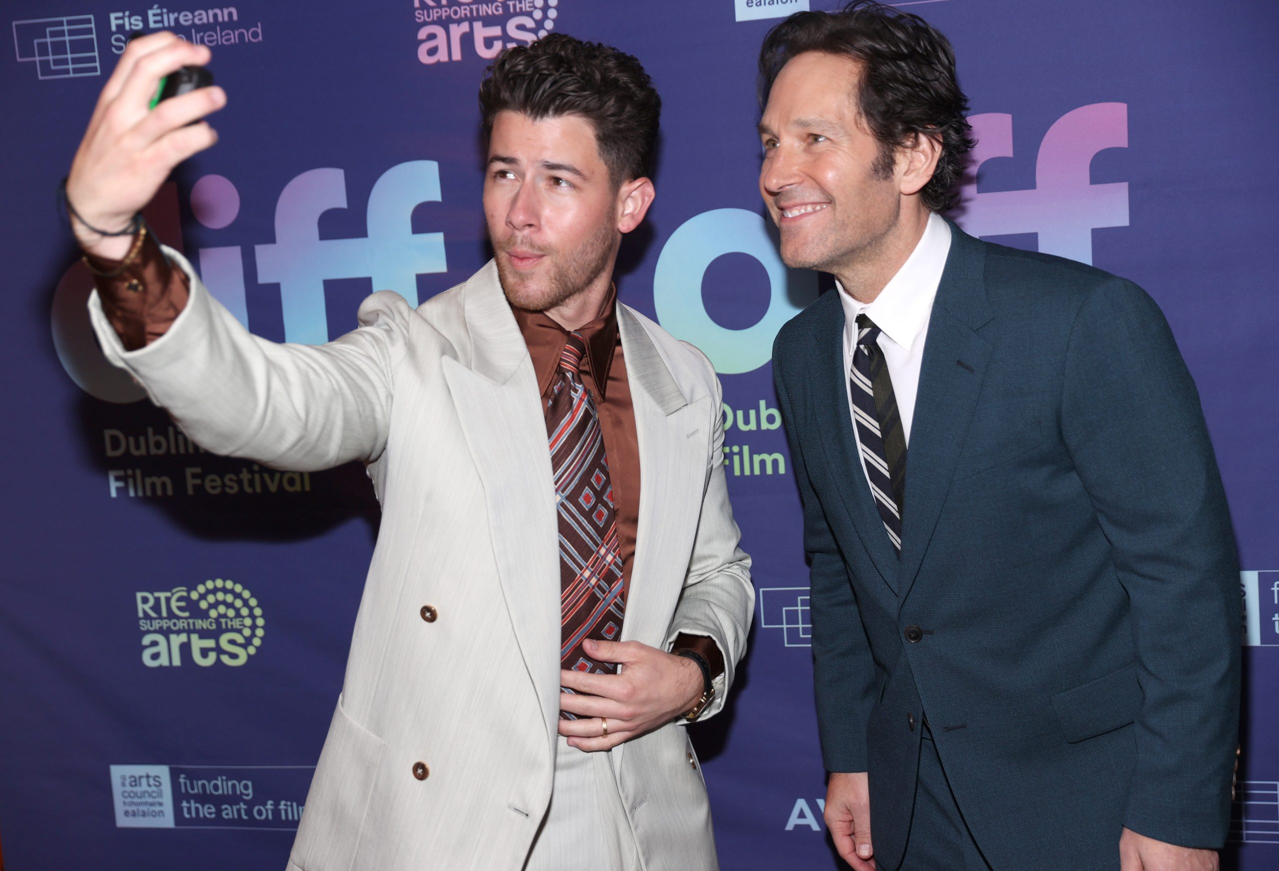 Nick Jonas and Paul Rudd