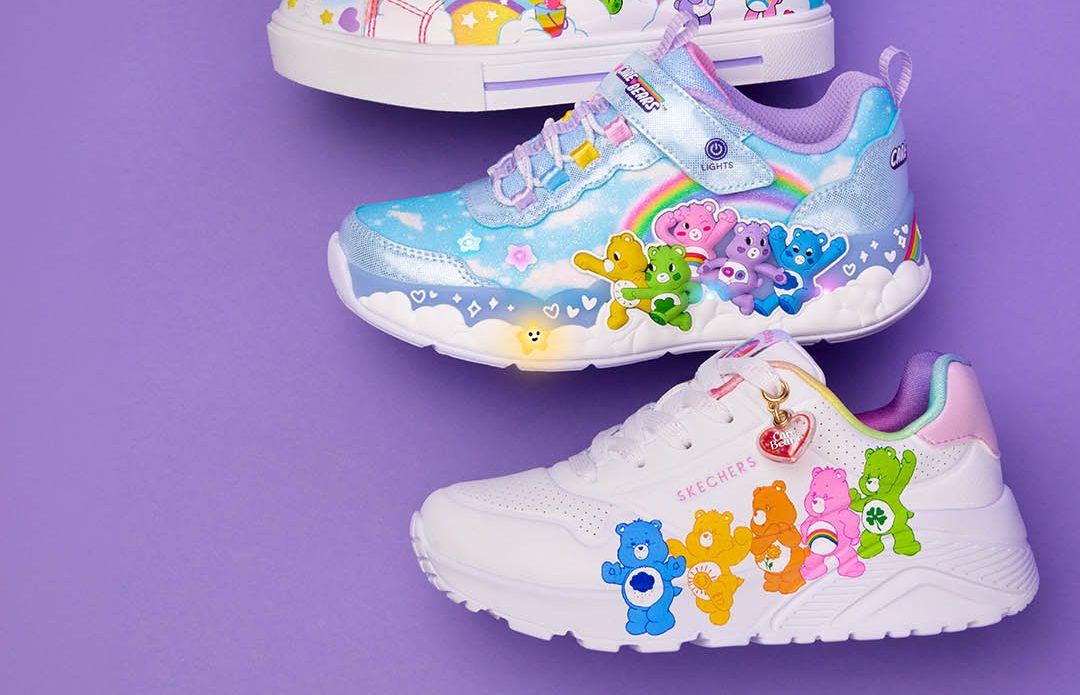 Get back to school ready with Skechers Care Bear collection